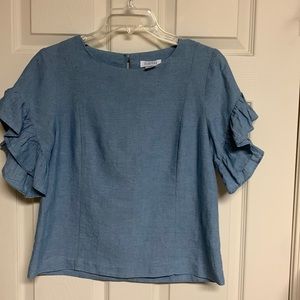 Barney’s New York ruffled sleeved shirt